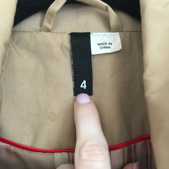 H&M rain jacket pea coat SUPER cute and fitted! - Picture 6 of 7